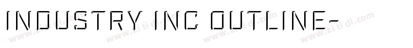 Industry Inc Outline字体转换